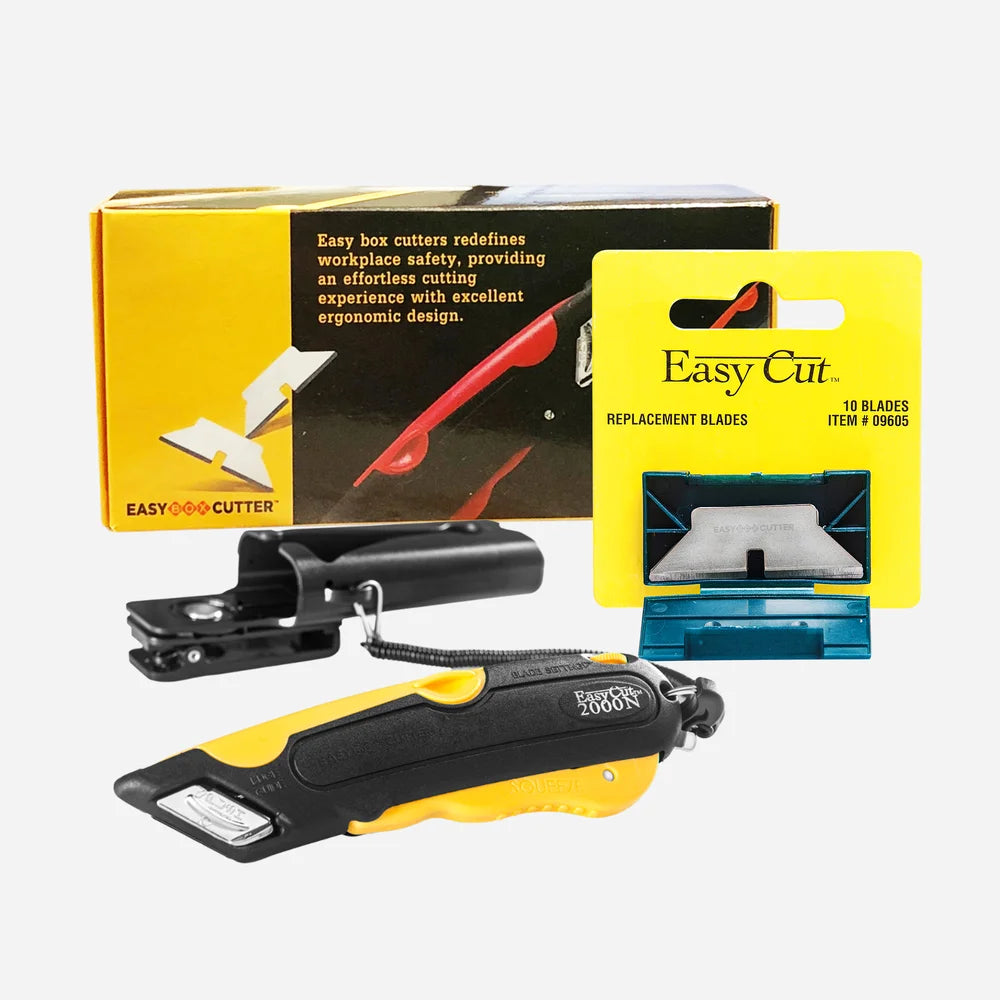 Easy Cut 2000N Yellow + 10 Pack Blades – Easy Box Cutter